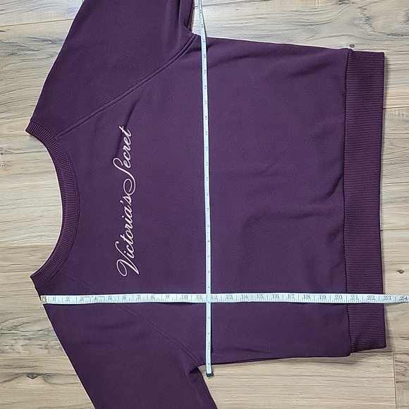 Victoria Secret Pull Over Maroon Sweatshirt - Picture 5 of 11